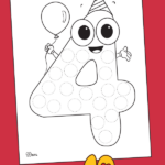 4 Years Old Birthday Do A Dot Do A Dot 4 Year Old Activities Shape
