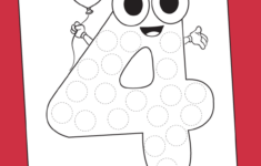 4 Years Old Birthday Do A Dot Do A Dot 4 Year Old Activities Shape