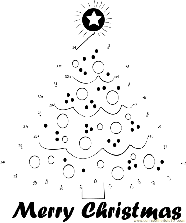 Connect The Dots Printable Christmas