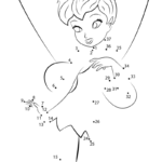 Beautiful Tinkerbell Dot To Dot Printable Worksheet Connect The Dots