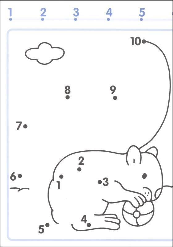 Preschool Dot To Dot Worksheets 1 10