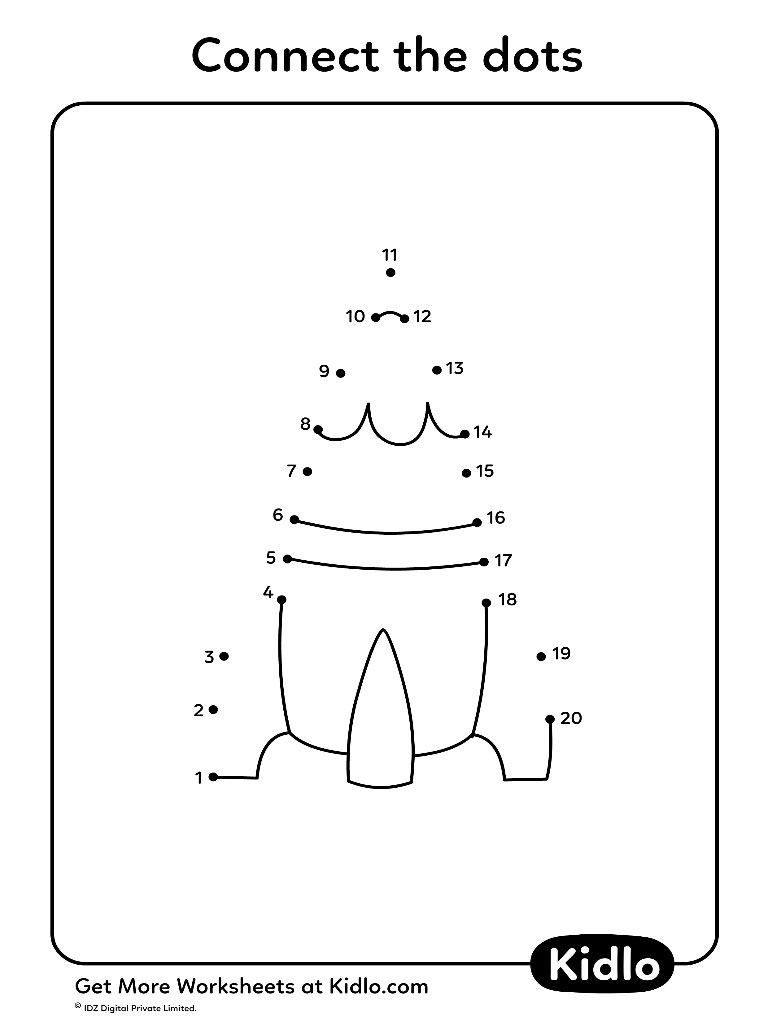 Connect The Dots 1 20 Activity Worksheet 04 Kidlo