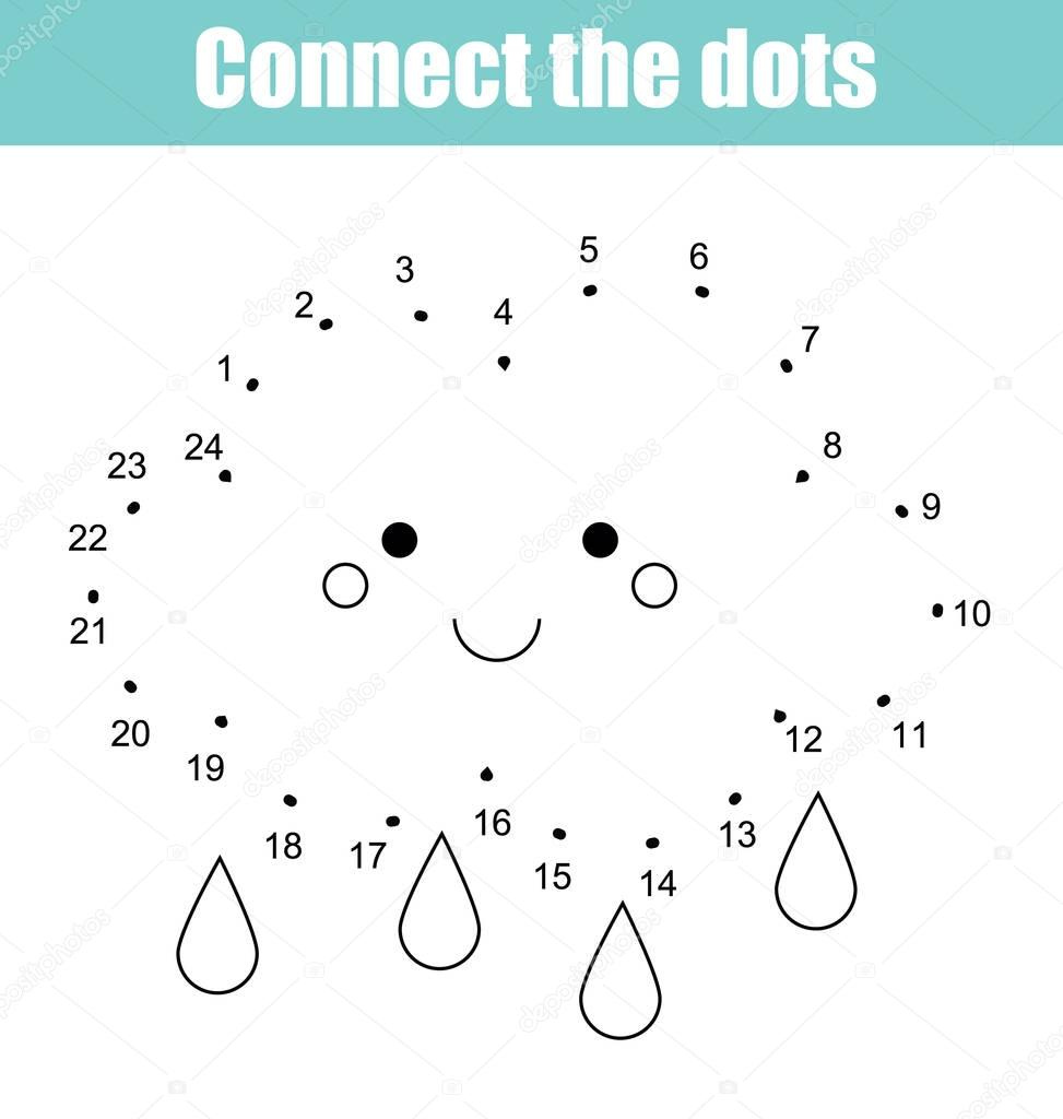 Connect The Dots By Numbers Children Educational Game Printable 