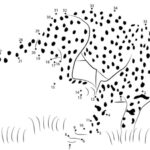 Connect The Dots Cheetah Printable For Kids Adults Free
