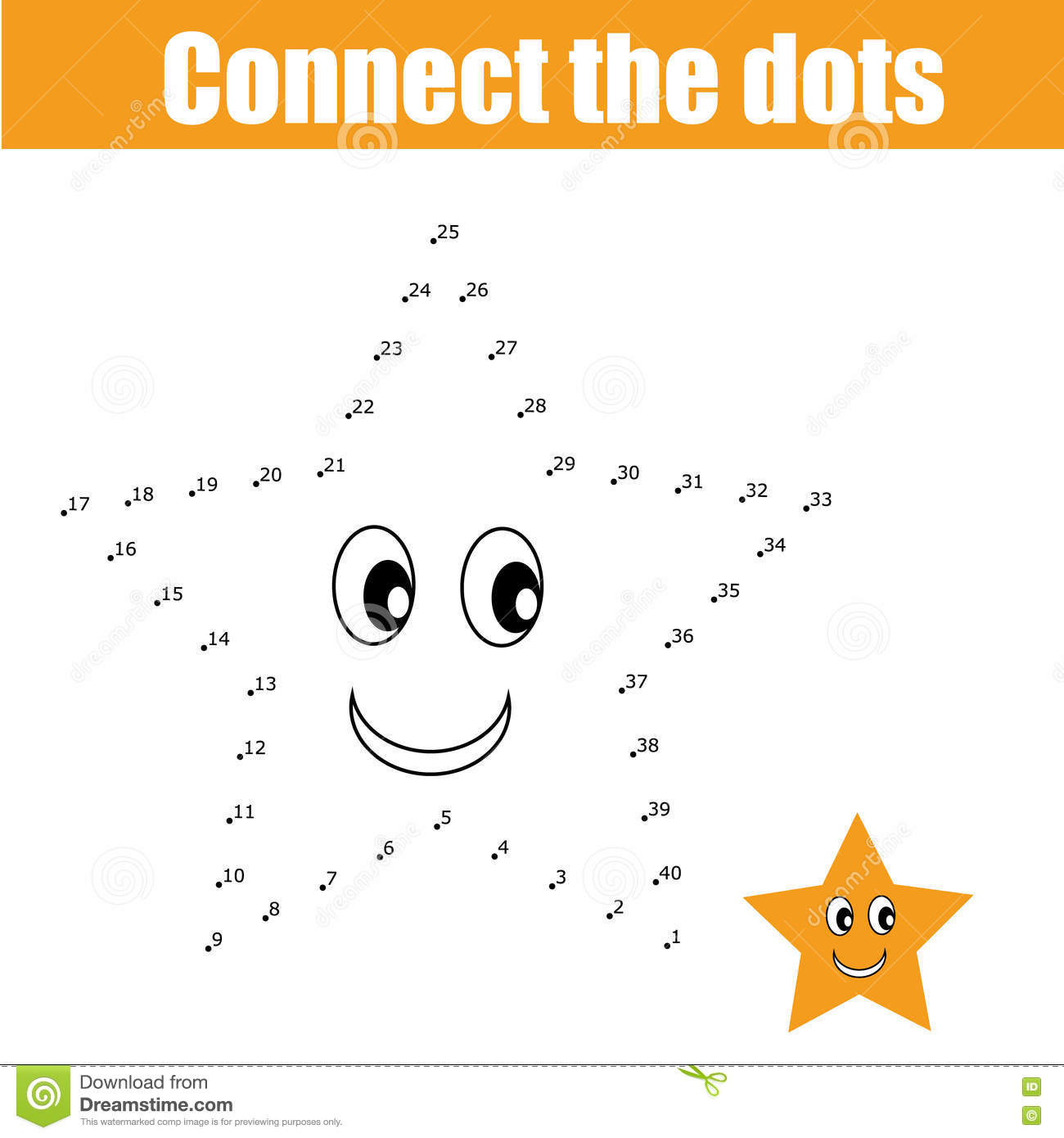 Connect The Dots Children Game Stock Vector Illustration Of Games 