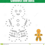 Connect The Dots Numbers Children Educational Game Stock Vector