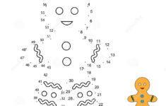 Connect The Dots Numbers Children Educational Game Stock Vector