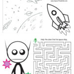 Connect The Dots Space Science Activity Page For 4 6 Year Old Kiddos