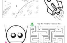 Connect The Dots Space Science Activity Page For 4 6 Year old Kiddos