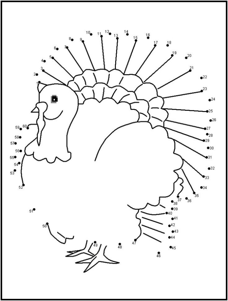 Printable Thanksgiving Connect The Dots