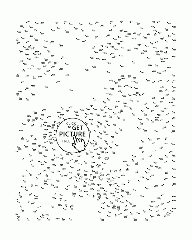 Hard Connect The Dots Printable Pages