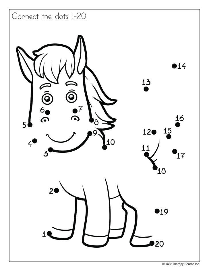 Preschool Worksheets Dot To Dot