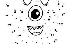 Cute Monster Dot To Dot Woo Jr Kids Activities Dot Worksheets
