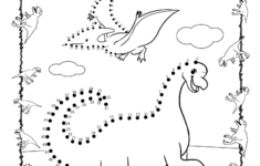 Dinosaur Connect The Dots Worksheet Free Printable Digital PDF