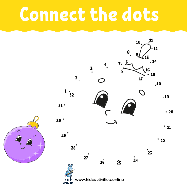 Dot To Dot Game For Kids Free Printables Kids Activities