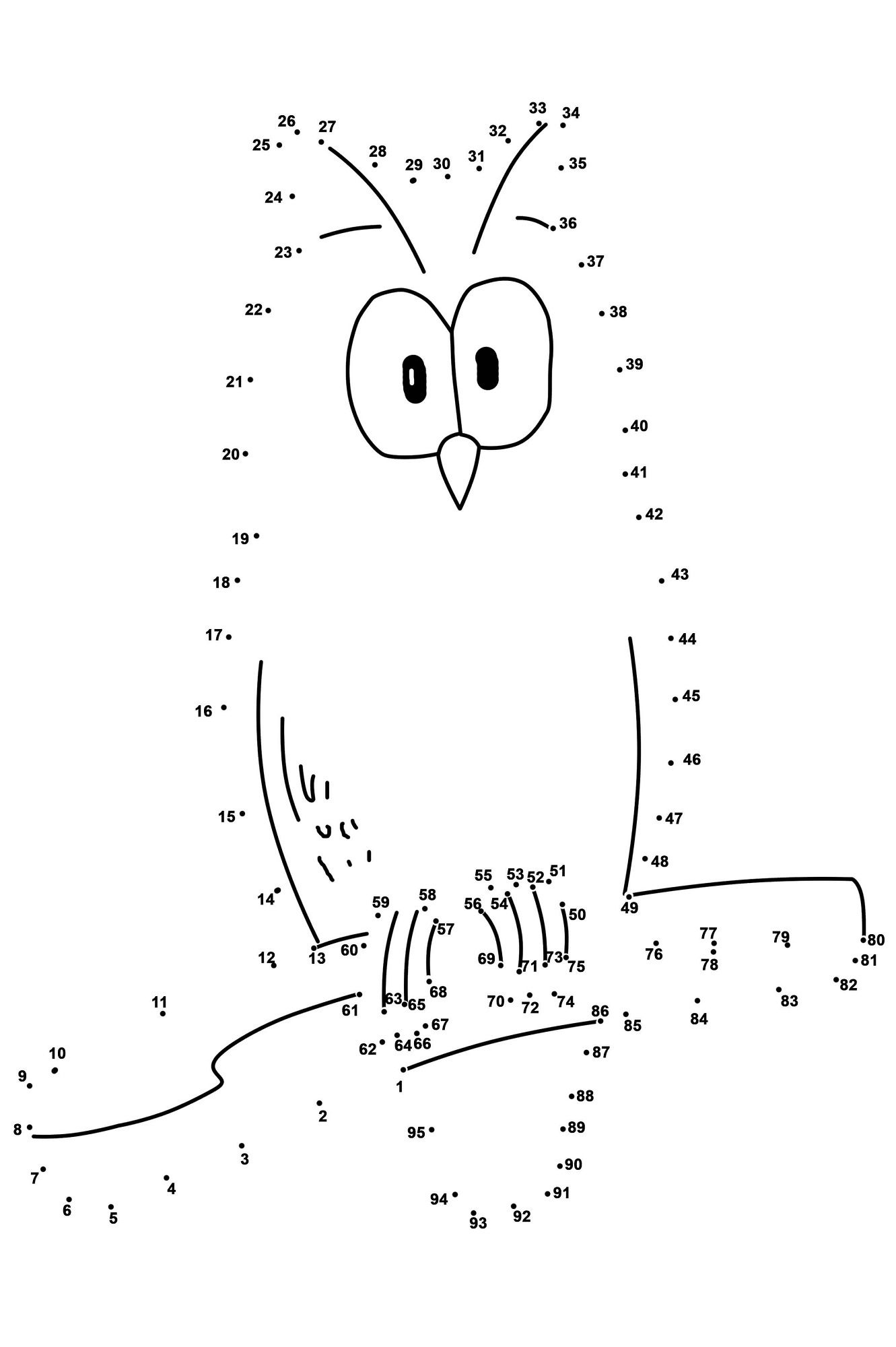 Dot To Dot Printables Dot To Dot Printables Dots Free Owl Coloring 