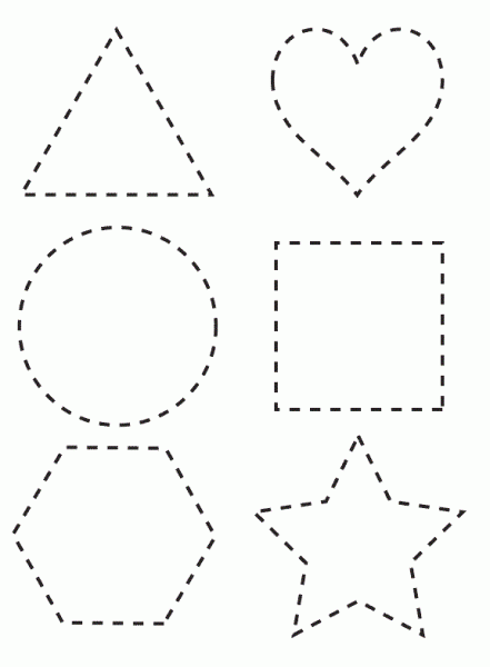 Connect The Dots Shapes Printable