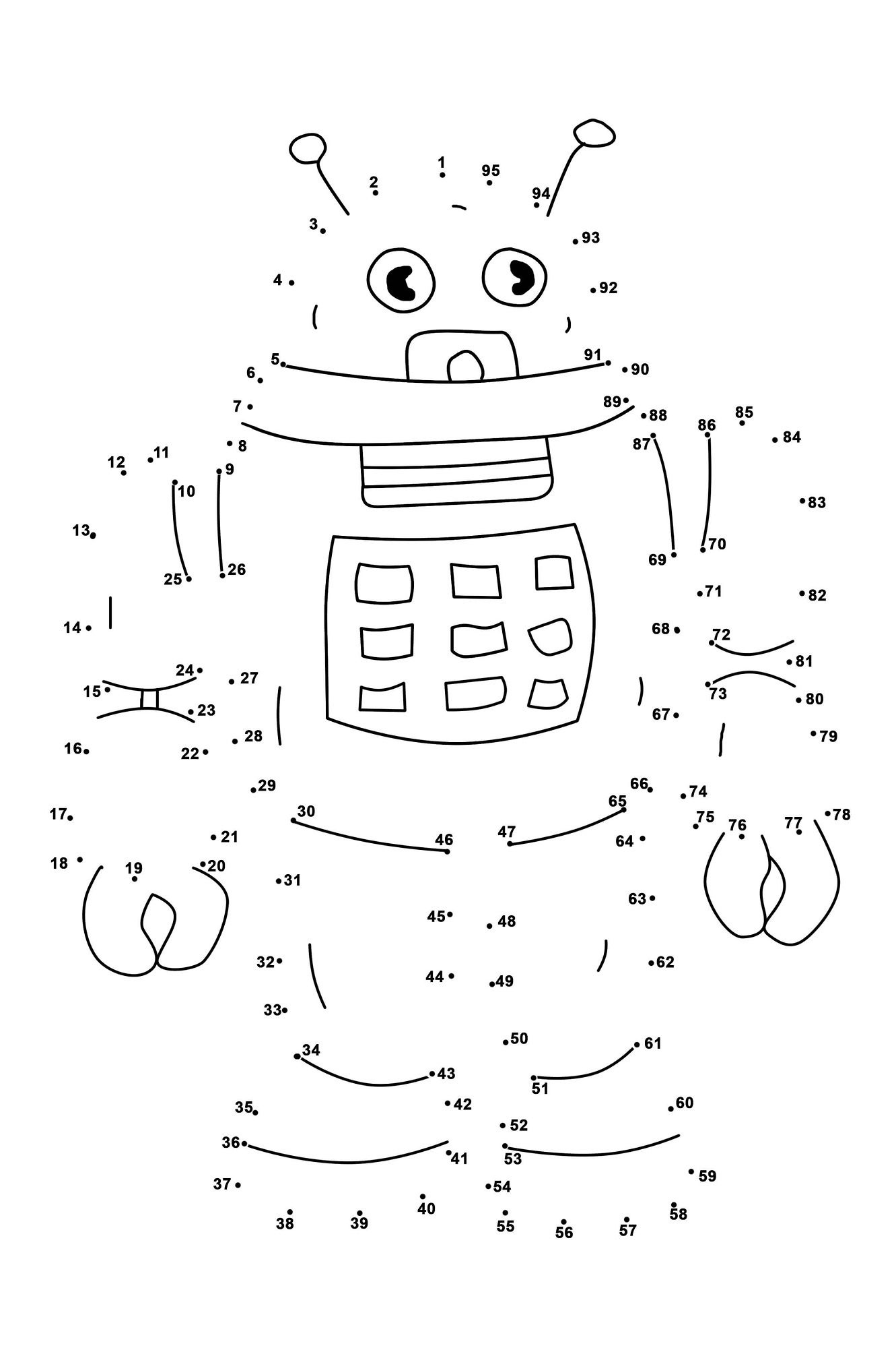 Free Kindergarten Dot To Dot Worksheets Connect The Dots Printable