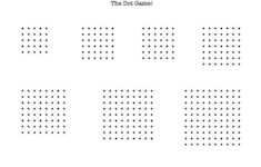 Dots And Boxes Game Board Dots And Boxes Dots Game Square Template
