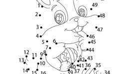 Easter Bunny Dot To Dot Game Printable Connect The Dots Game Connect