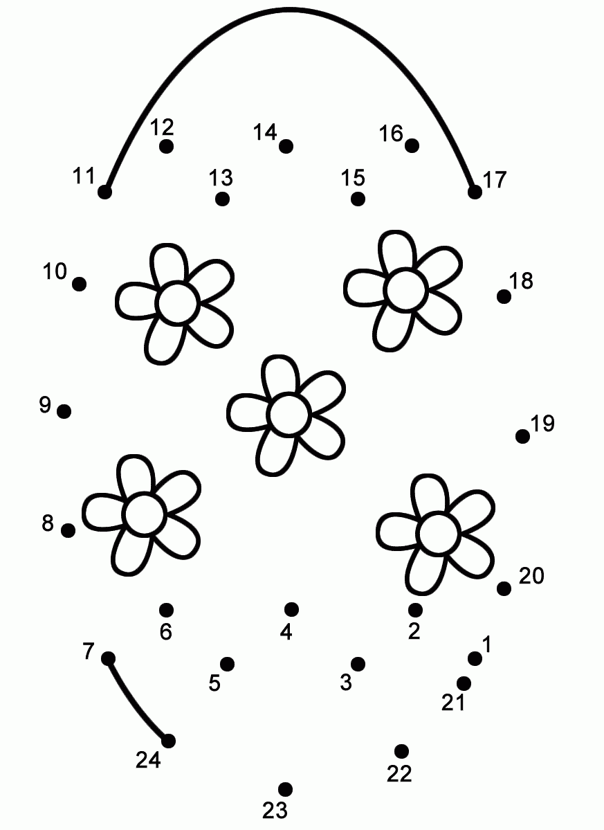 Easter Egg Connect The Dots Count By 1 s Easter Easter Colouring 