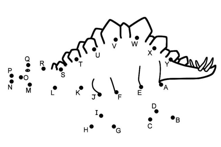 Free Coloring Pages Of Alphabet Connect The Dots Alphabet Dot To Dot