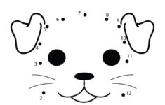 Free Preschool Dog Connect The Dots Worksheet Dot Worksheets