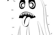 Halloween Ghost Dot To Dot Printable Worksheet Connect The Dots