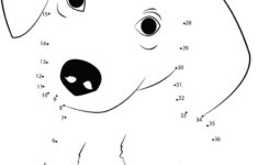 Innocent Dog Dot To Dot Printable Worksheet Connect The Dots