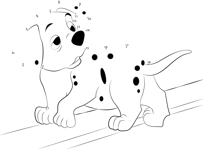 Little Dog Dot To Dot Printable Worksheet Connect The Dots