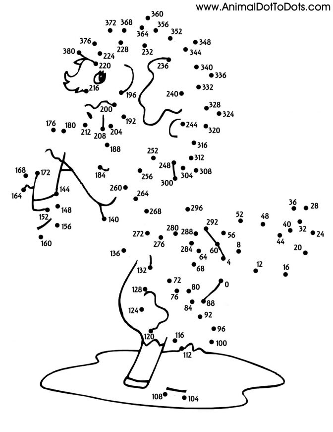 Medium Dot To Dots Coloring Pages Coloring Home