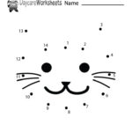 Preschoolers Can Connect The Dots To Make A Cat In This Free Activity