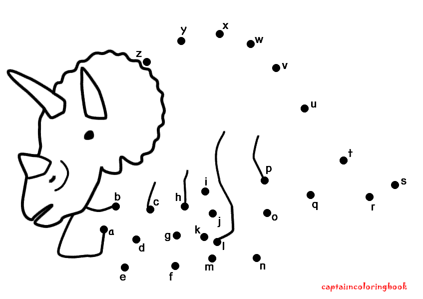 Printable Coloring Pages Connect The Dots Dinosaur Dot To Dot Dot 