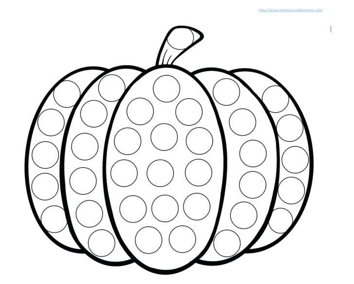 Free Printable Pumpkin Dot To Dot Worksheets