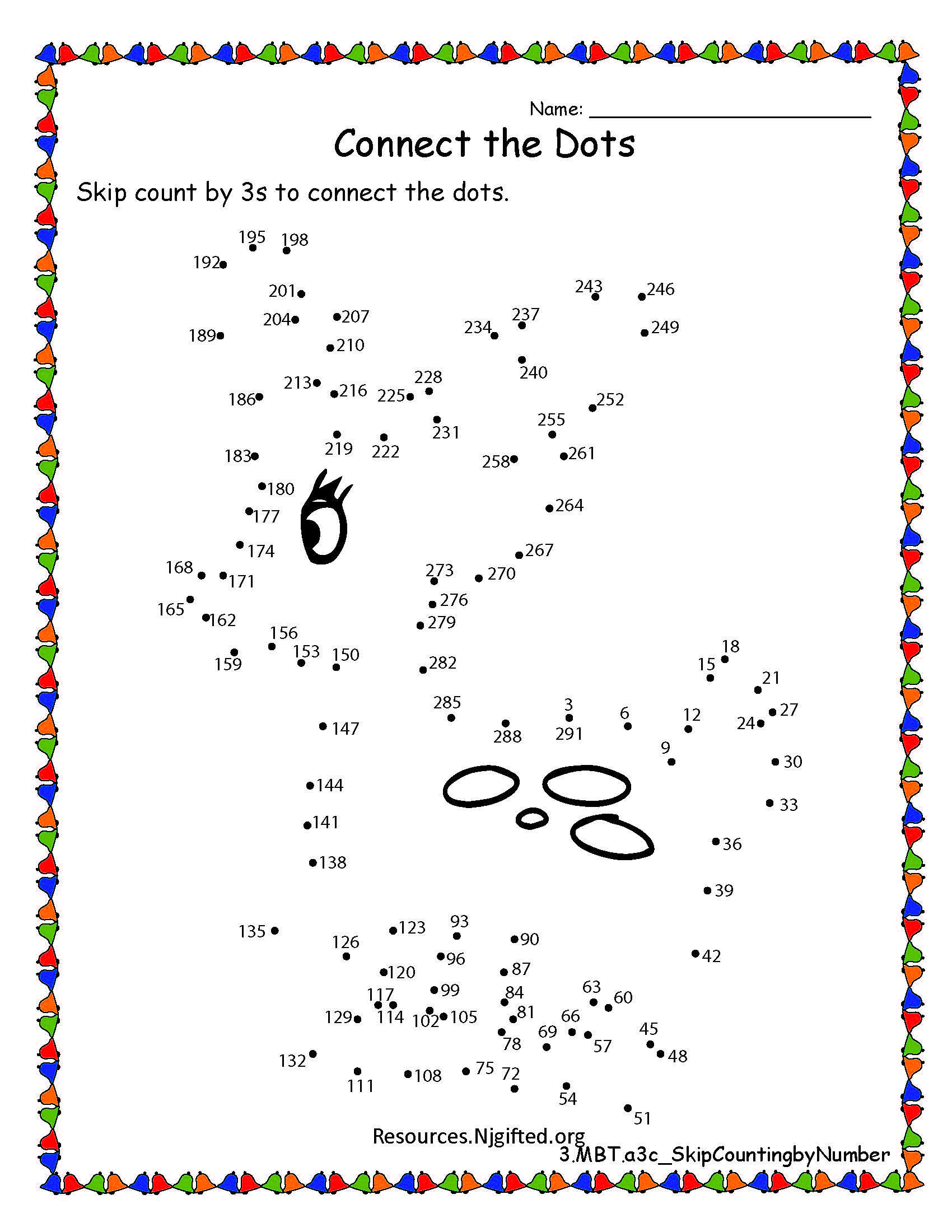 Skip Counting Connect The Dots Skip Counting Practice Skip Counting 