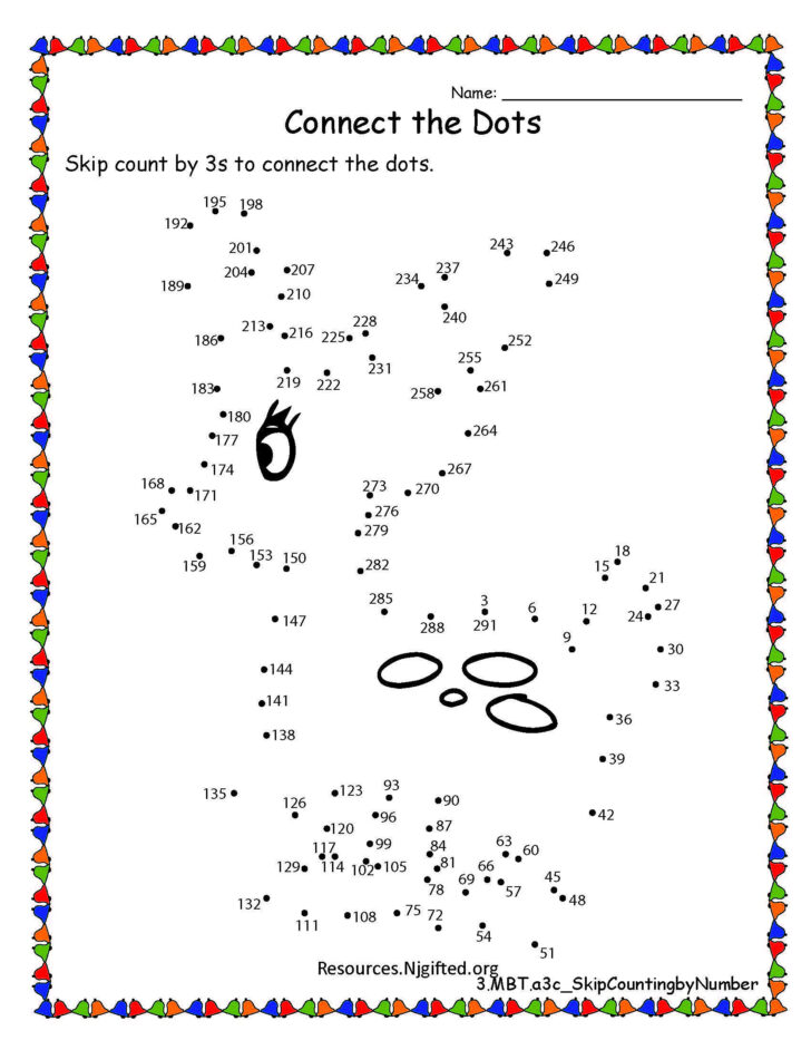 Skip Counting Connect The Dots Printable