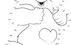 Special Care Bear Dot To Dot Printable Worksheet Connect The Dots