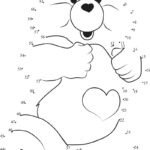 Special Care Bear Dot To Dot Printable Worksheet Connect The Dots