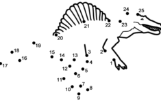 Spinosaurus Connect The Dots Count By 1 s Dinosaurs