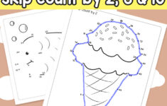 Summer Dot To Dot Skip Counting Worksheets By 2s By 5s And By 10s