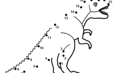 T Rex Connect The Dots Count By 1 s Dinosaurs