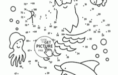 Undersea Dot To Dot Coloring Pages For Kids Connect The Dots