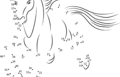 Unicorn By Dolphy Dot To Dot Printable Worksheet Connect The Dots