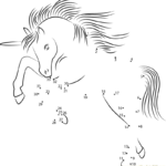 Unicorn Licorne Dot To Dot Printable Worksheet Connect The Dots