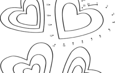 Valentines Day Heart Dot To Dot Printable Worksheet Connect The Dots