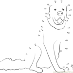 White Dog Connect The Dots Worksheet Dot Worksheets Dot To Dot