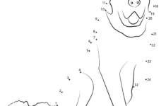 White Dog Connect The Dots Worksheet Dot Worksheets Dot To Dot