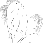 White Unicorn Dot To Dot Printable Worksheet Connect The Dots